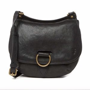 Frye Black Leather Crossbody Bag
